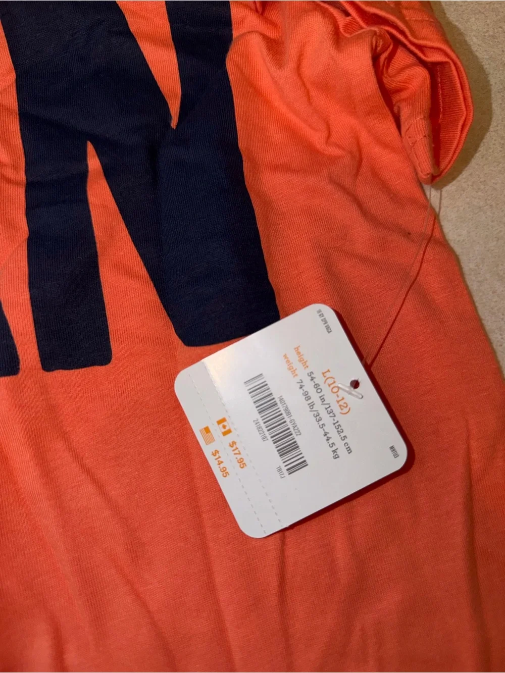 Gymboree size large (10-12) nwt the man top